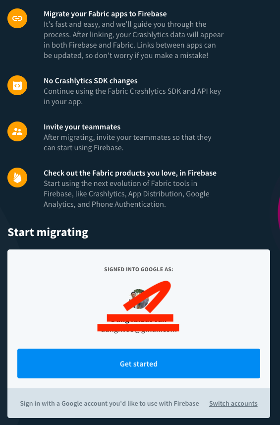 Firebase Migration Migrate Fabric to Firebase