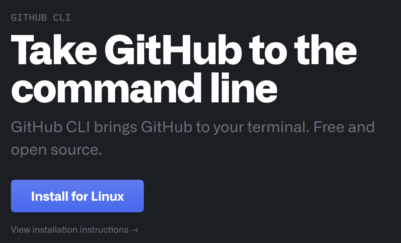 Hình ảnh giới thiệu Github CLI