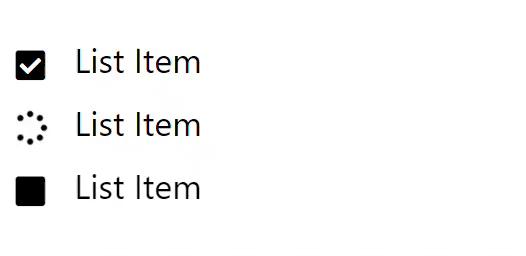 icon in a list fontawesome 5